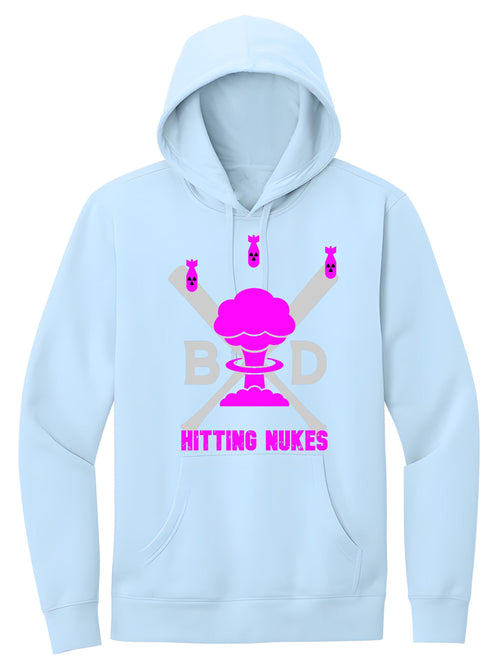 BSBL DADS - Hitting Nukes Hoodie - Ice Blue/Pink