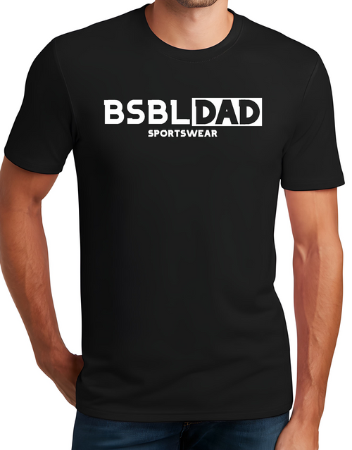 BSBL DAD Sportswear Tee - Black/White