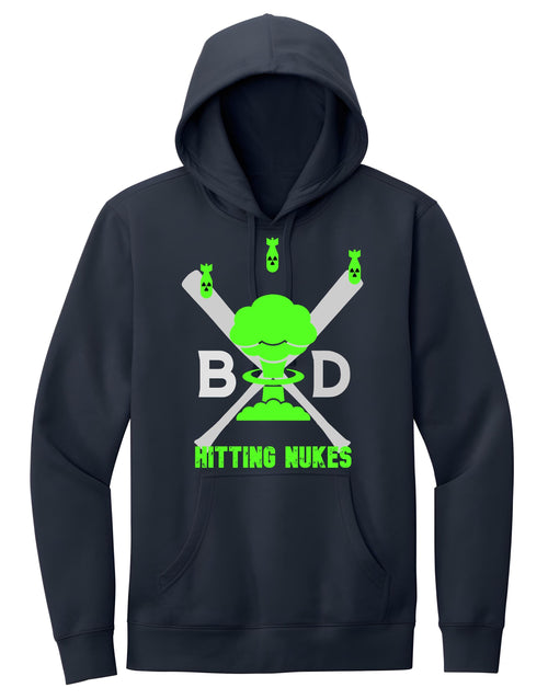 BSBL DADS - Hitting Nukes Hoodie - Navy/Electric Green